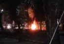 Demo 2 Tahun Prabowo-Gibran di Makassar Ricuh, Motor Listrik Kampus Dibakar dan Petugas Keamanan Diduga Dianiaya