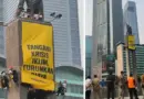 Greenpeace Bentangkan Spanduk di Patung Bundaran HI, Dede Budhyarto: Melanggar Ketertiban Umum, Bukan Heroisme